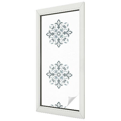 Folia mleczna na okno wzór witraż Klasyczny ornament