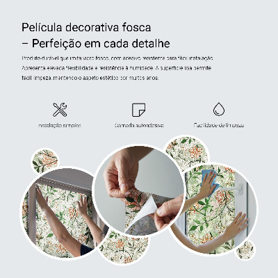 Witraż przyklejany na okno folia matowa Dekoracyjna mandala