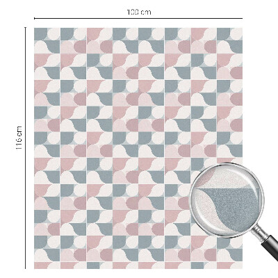 Folia okienna dekoracyjna witraż Pastelowe wzory