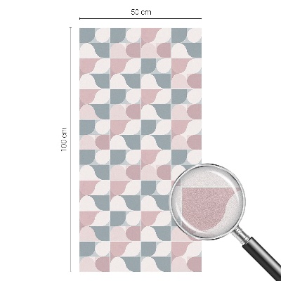 Folia okienna dekoracyjna witraż Pastelowe wzory