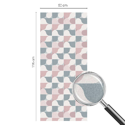 Folia okienna dekoracyjna witraż Pastelowe wzory