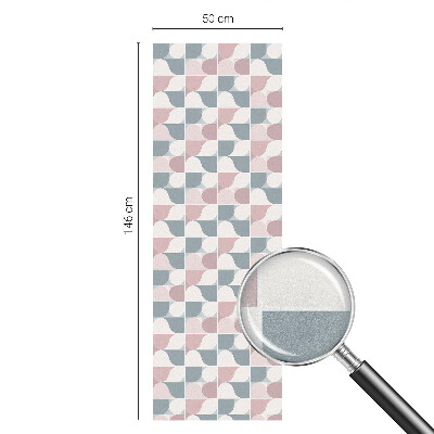 Folia okienna dekoracyjna witraż Pastelowe wzory