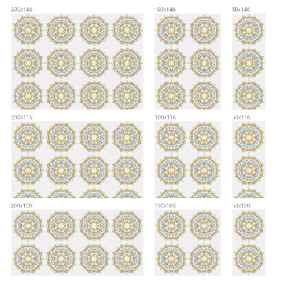 Witraż przyklejany na okno folia matowa Mandale boho