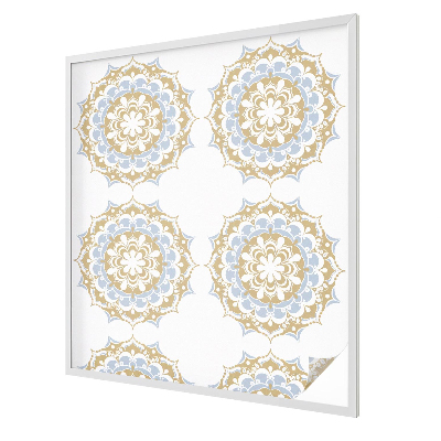 Witraż przyklejany na okno folia matowa Mandale boho