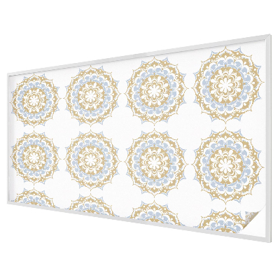 Witraż przyklejany na okno folia matowa Mandale boho