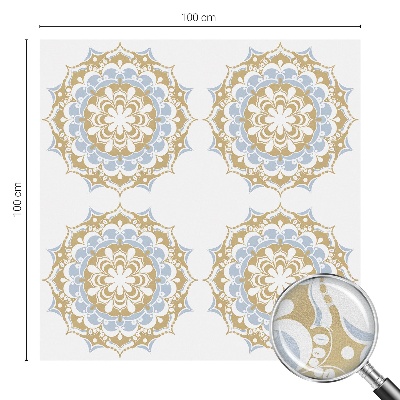 Witraż przyklejany na okno folia matowa Mandale boho