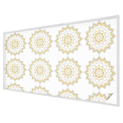 Folia mleczna na okno wzór witraż Florystyczna mandala