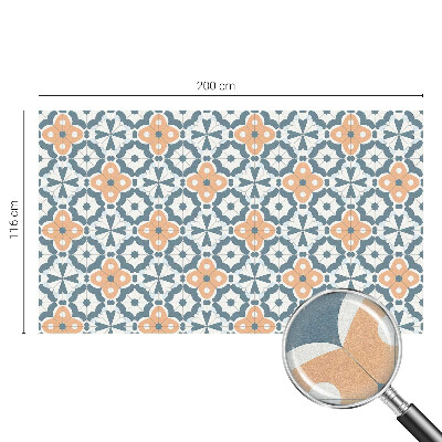 Witraż przyklejany na okno folia matowa Kwiaty mozaiki