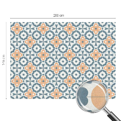 Witraż przyklejany na okno folia matowa Kwiaty mozaiki