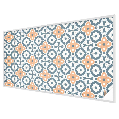 Witraż przyklejany na okno folia matowa Kwiaty mozaiki