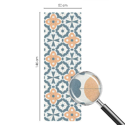 Witraż przyklejany na okno folia matowa Kwiaty mozaiki