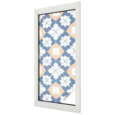 Witraż przyklejany na okno folia matowa Symetryczne wzory