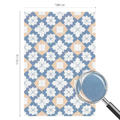 Witraż przyklejany na okno folia matowa Symetryczne wzory