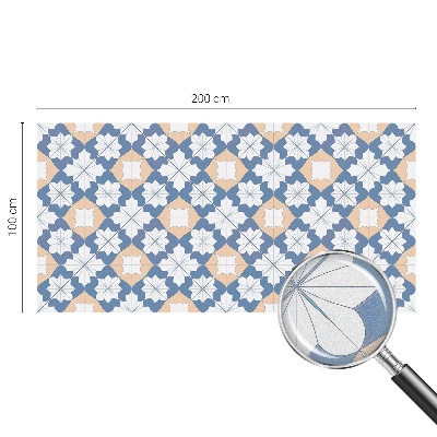 Witraż przyklejany na okno folia matowa Symetryczne wzory