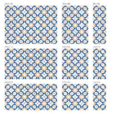 Witraż przyklejany na okno folia matowa Symetryczne wzory