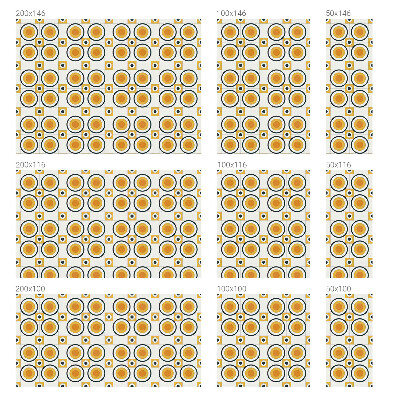 Folia okienna dekoracyjna witraż Retro okręgi