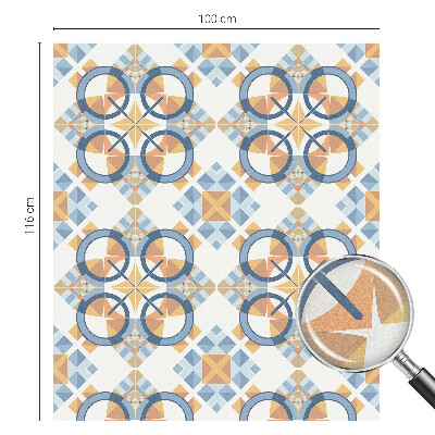 Witraż przyklejany na okno folia matowa Geometryczny wzór