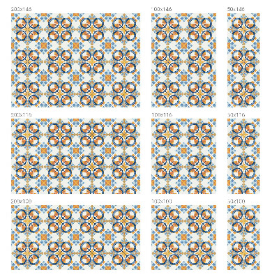 Witraż przyklejany na okno folia matowa Geometryczny wzór