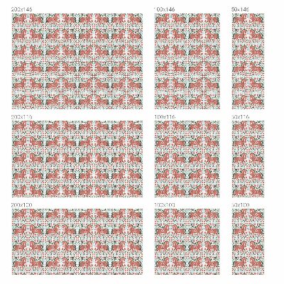 Folia okienna dekoracyjna witraż Kolorowe konie