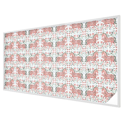 Folia okienna dekoracyjna witraż Kolorowe konie