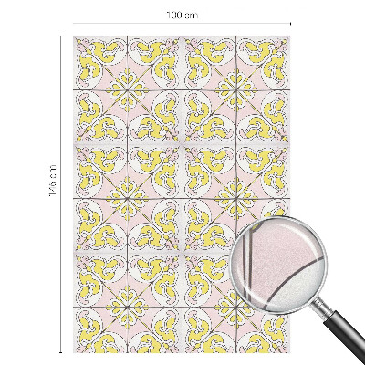 Naklejka witraż na szybę mleczna Abstrakcyjne kwiaty