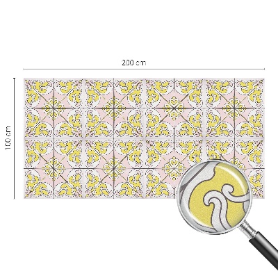 Naklejka witraż na szybę mleczna Abstrakcyjne kwiaty