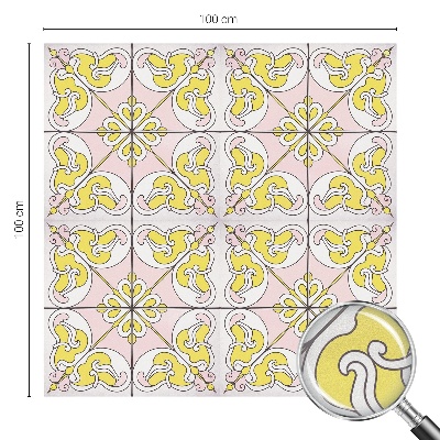 Naklejka witraż na szybę mleczna Abstrakcyjne kwiaty