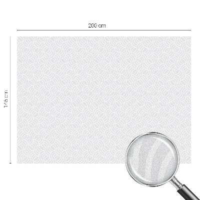 Folia mleczna na okno wzór witraż Fale harmonia