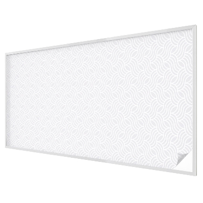 Folia mleczna na okno wzór witraż Fale harmonia