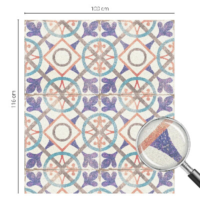 Naklejka witraż na szybę mleczna Kolorowe mozaiki