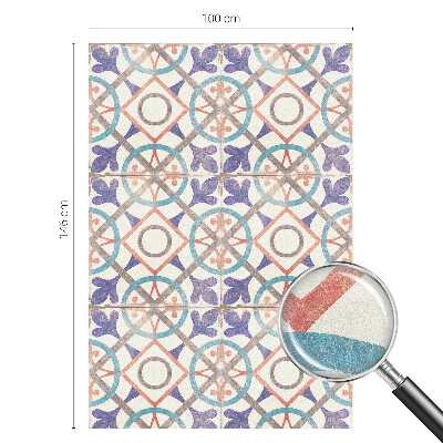 Naklejka witraż na szybę mleczna Kolorowe mozaiki