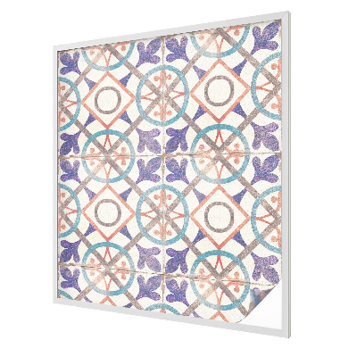 Naklejka witraż na szybę mleczna Kolorowe mozaiki