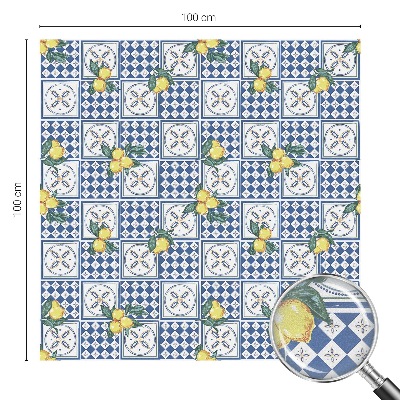 Folia mleczna na okno wzór witraż Cytrynowy wzór