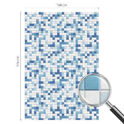 Folia okienna dekoracyjna witraż Kafelkowa gra