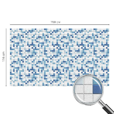 Folia okienna dekoracyjna witraż Kafelkowa gra