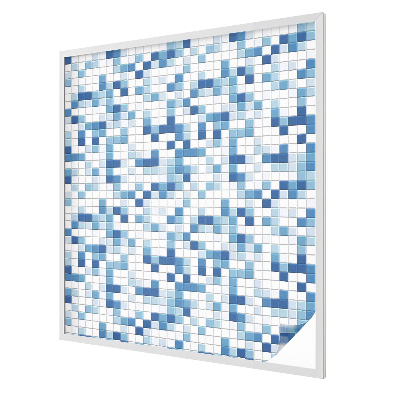 Folia okienna dekoracyjna witraż Kafelkowa gra