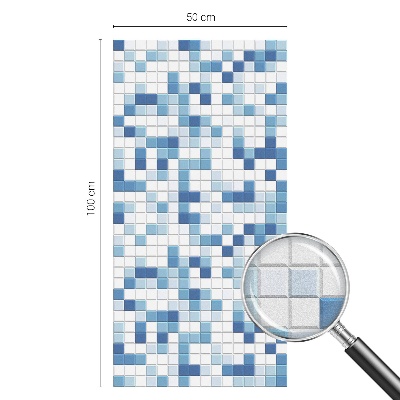 Folia okienna dekoracyjna witraż Kafelkowa gra