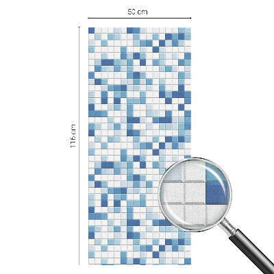 Folia okienna dekoracyjna witraż Kafelkowa gra