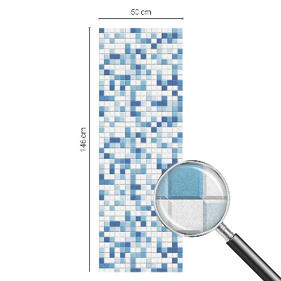Folia okienna dekoracyjna witraż Kafelkowa gra