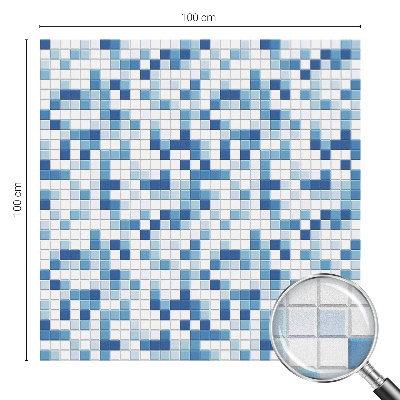 Folia okienna dekoracyjna witraż Kafelkowa gra