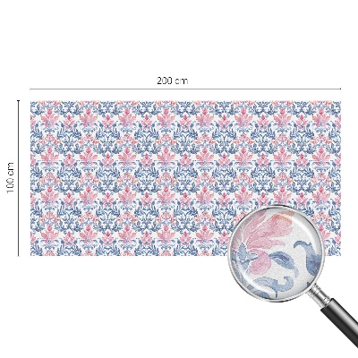 Witraż przyklejany na okno folia matowa Kwiatowa symetria