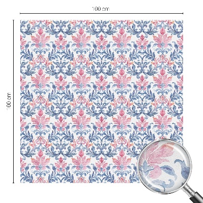 Witraż przyklejany na okno folia matowa Kwiatowa symetria