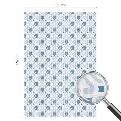 Witraż przyklejany na okno folia matowa Zdobienia kafelkowe