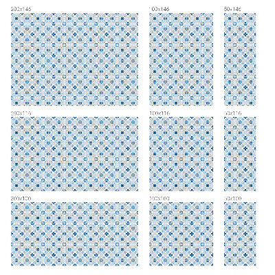 Witraż przyklejany na okno folia matowa Zdobienia kafelkowe