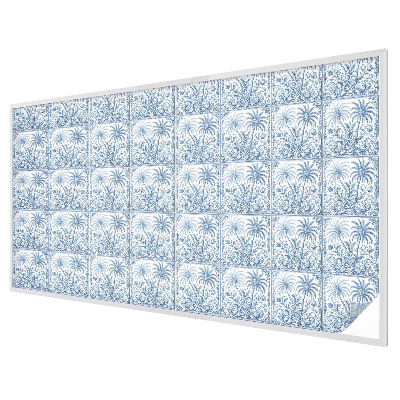 Folia mleczna na okno wzór witraż Tropikalny pejzaż