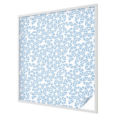 Naklejka witraż na szybę mleczna Geometryczne wzory