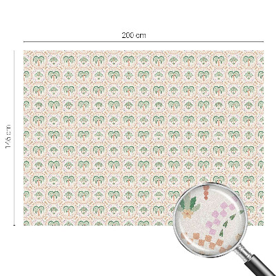 Witraż przyklejany na okno folia matowa Egzotyczne palmy