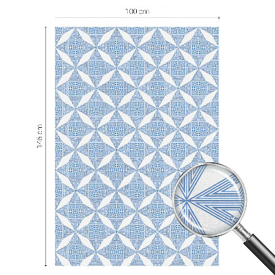 Witraż przyklejany na okno folia matowa Geometryczne labirynty