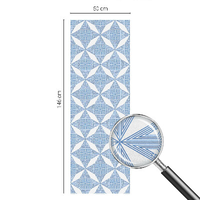 Witraż przyklejany na okno folia matowa Geometryczne labirynty