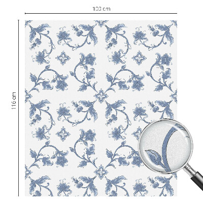 Folia okienna dekoracyjna witraż Kwiatowy ornament